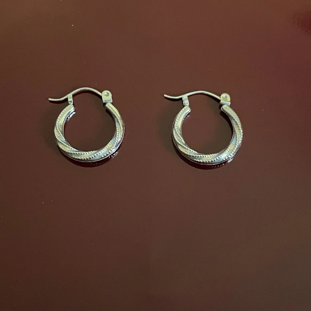 Silver Hoop Earrings